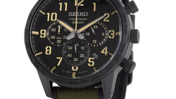 Lord Chronograph Quartz Black Dial Mens Watch SSB369P1